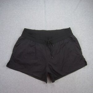 The North Face Shorts Womens Large Black Athletic Drawstring Pockets Outdoor